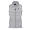 thumbnail image 2 of Women's Cutter & Buck Gray Green Bay Packers Evoke Hybrid Eco Softshell Recycled Full-Zip Vest, 2 of 3