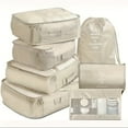 thumbnail image 2 of CHUANK 7 Pcs Travel Luggage Bags  Solid Color Clothes Storage Bags  Travel Portable Bags, 2 of 7