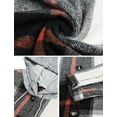 thumbnail image 4 of MOSHU Flannel Shirts for Women Button Down Plaid Shirt Hooded Shacket Jacket with Pocket, 4 of 7