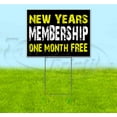 thumbnail image 1 of New Years Membership (18" x 24") Yard Sign, Includes Metal Step Stake, 1 of 6