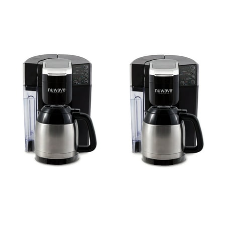 NuWave BruHub Single Serve/Full Pot Smart Coffeemaker Machine System (2