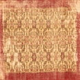 thumbnail image 1 of Ahgly Company Indoor Square Abstract Orange Contemporary Area Rugs, 7' Square, 1 of 1