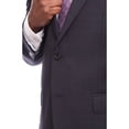 thumbnail image 2 of Napoli Classic Fit Navy Blue Step Weave Half Canvassed Guabello Wool Suit, 2 of 5