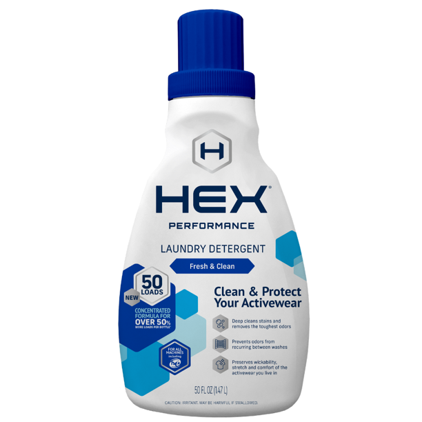 HEX Performance Fresh & Clean, 50 Load (per pack) Liquid Laundry Detergent, 50 fl oz