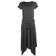 thumbnail image 4 of Women's Jersey Handkerchief Dress-BLK-L, 4 of 4