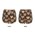 thumbnail image 6 of Uemuo Heart Pattern Women's Athletic Shorts High Waisted Running Shorts with Liner Pockets Gym Elastic Workout Shorts-Small, 6 of 9
