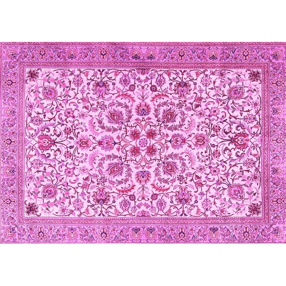 Ahgly Company Indoor Rectangle Persian Pink Traditional Area Rugs, 2' x 5'