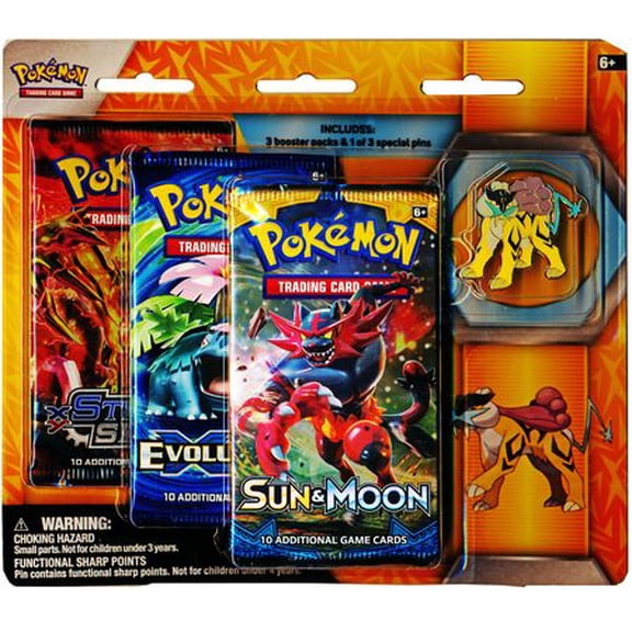 Legendary Beasts Raikou 3 Pack Blister w/ Pin (Pokemon)