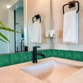 thumbnail image 3 of Mi Alma Solid Color Peel & Stick Tiles - Vintage Green Vinyl Backsplash 6x6, 3 of 9