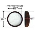 thumbnail image 4 of Deslizadores para muebles Super Sliders de fieltro, 3,8 cm, paquete de 4, 4 of 5