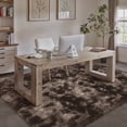 thumbnail image 4 of PureCozy 9'x12' Shag Area Rugs for Living Room Bedroom Dining Room Office Farmhouse, Plush Indoor Decorative Long-haired Large Red Brown Rugs Carpet, Red Brown, 4 of 5