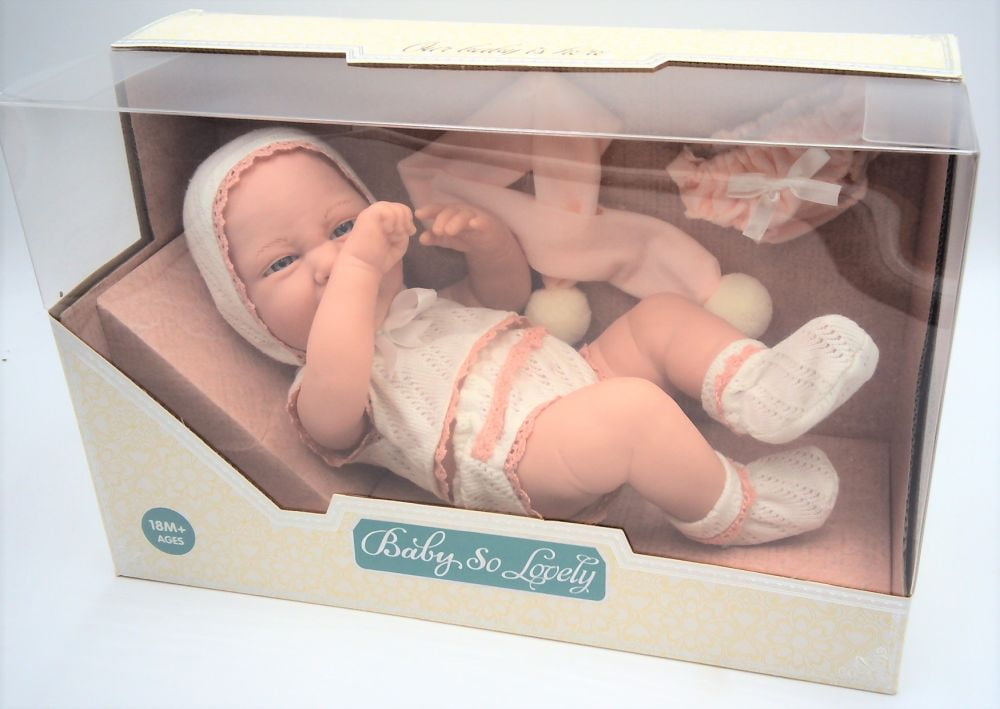 iCradle 16inch Lifelike Reborn Baby Dolls Lifelike Newborn Baby Dolls Cute Dog Clothes mas Gift