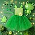 thumbnail image 5 of KPOPLK Halloween Toddler Kids Animal Performance Girls Mesh Tulles Dress with Hair Hoop Beast Clothes Dress up Outfits,Size 2-3Years, 5 of 6