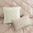 thumbnail image 4 of GDF Studio 7-Piece Tufted Comforter Set, Elegant Bedding with Decorative Pillows, Queen Size, Blush, 4 of 13