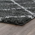 thumbnail image 5 of Bliss Rugs Transitional Diamond 7'10'' x 10'2'' Gray and White Polypropylene Indoor Area Rug, 7'10'' x 10'2'', 5 of 10