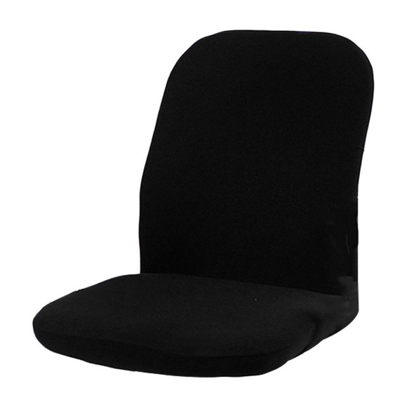 Funda de silla elástica tipo división, funda de asiento, accesorio decorativo para silla Negro
