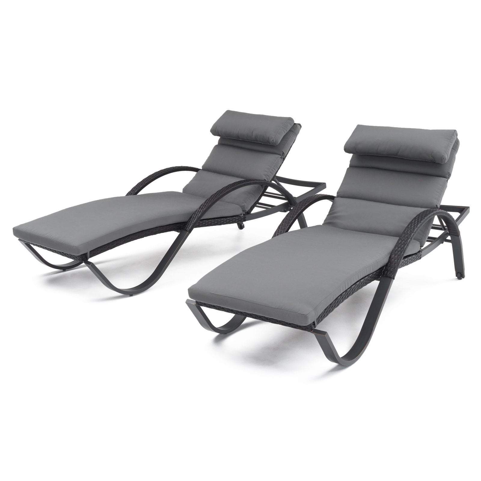 RST Brands Deco Lounger with Cushion and Bolster Pillow Set of 2