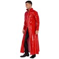 thumbnail image 5 of Disfraces de motociclismo para hombre, capa de charol de manga larga, abrigo, ropa para fiesta y discoteca, puesta en escena, disfraz Rave, 5 of 5