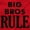 Red, variant on Big Brothers Rule Oldest Bro Funny Youth T Shirt Tee Boys Infant Toddler Brisco Brands 12M