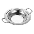 thumbnail image 3 of Sartén honda de acero inoxidable, wok, olla de cocina comercial con doble asa para alimentos. 30 cm, 3 of 9