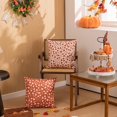 thumbnail image 2 of Fall Pillow Covers 18x18 Set of 2 Orange White Pumpkin Autumn Thanksgiving Harvest Farmhouse Decorations for Outdoor Throw Pillow for Home Couch HT-001B, 2 of 6