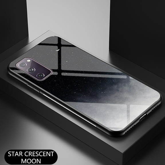 Dteck Case For Samsung Galaxy S20 FE (6.5 inches) 2020 Released, Shockproof Luxury 9H Tempered Glass Back Soft TPU Bumper Border Phone Case Slim S20 FE 5G Protective Cover,#B