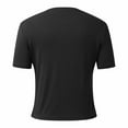 thumbnail image 6 of Riforla T-shirts for Women Fashion Tops for Women Fitted Short Sleeve Basic Tee Slim Fit Shirts Black S, 6 of 6