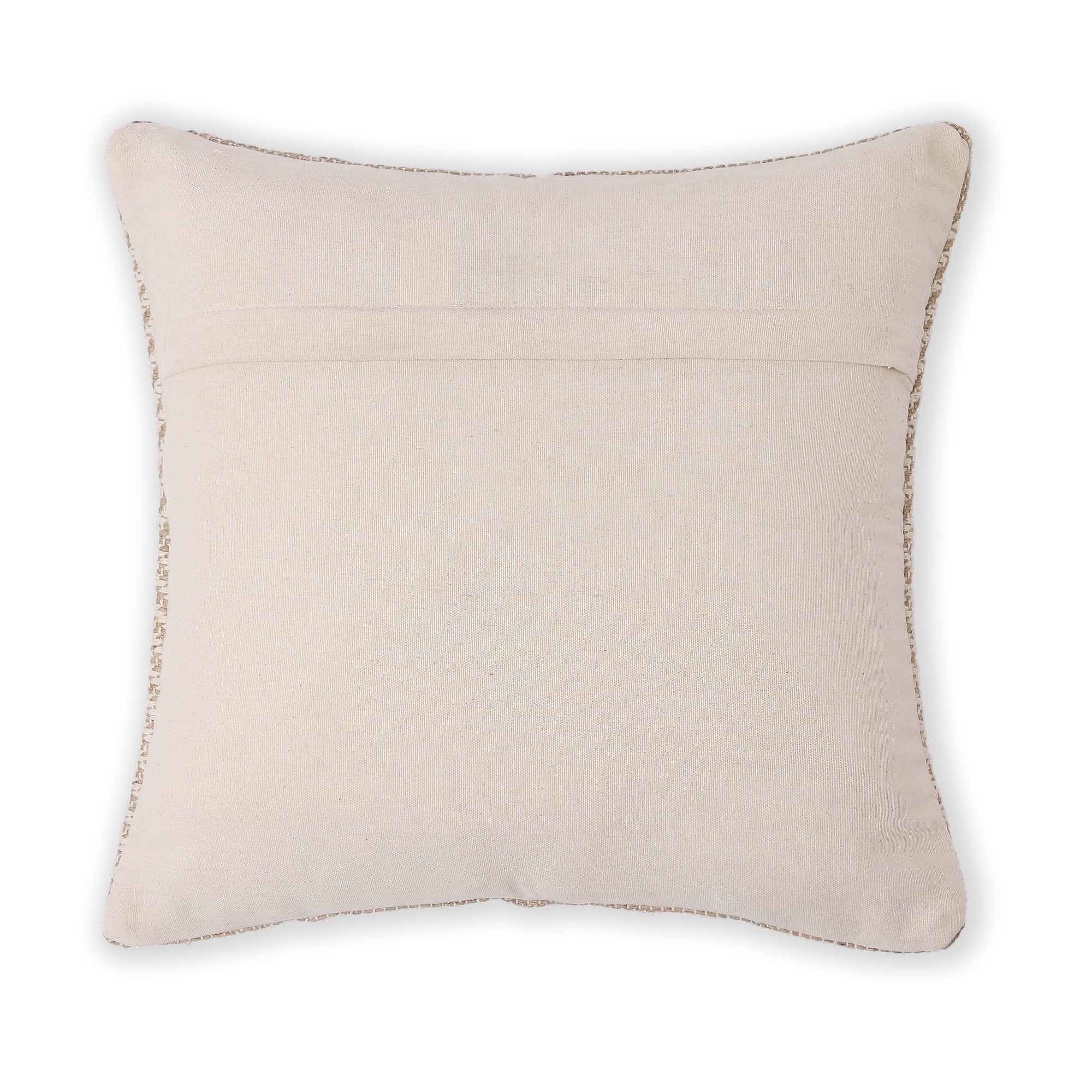 · REDEART Textured Throw Pillow Cushion Covers-Woven Tufted Decorative Farmhouse Cases Set for Couch, Sofa, Bed, Chair, Dining, Patio,Outdoor;50% Cotton 50% Jute (18"x18", Artisanal Chevron)Pack of 2