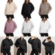 thumbnail image 2 of Women Long Sleeve Quarter Zip Sweatshirt Stand Collar Zipper Casual Loose Pullover Tops Cute Fall Clothes Streetwear light grey XXL, 2 of 4