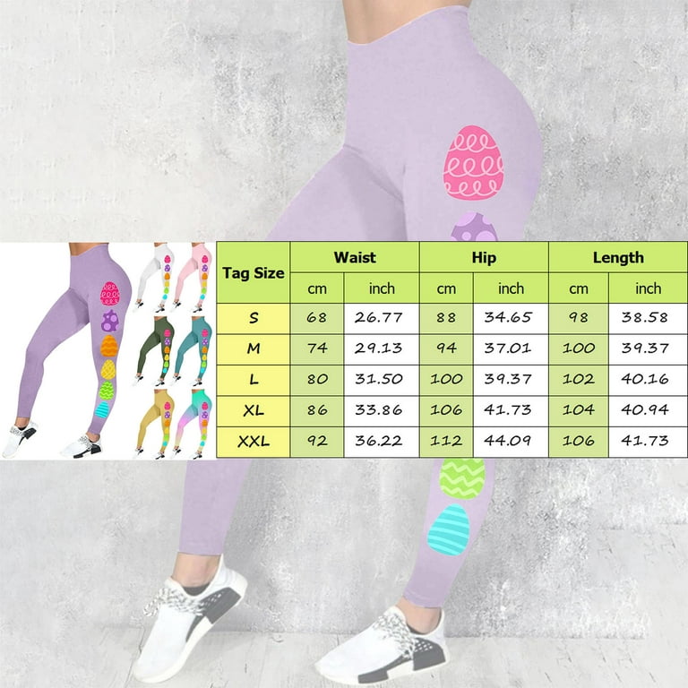 Womens Halara Pants Women's Casual Sports Yoga Slacks Colorful Easter Print  Tight Leggings Casual Training Slacks Baggy Sweatpants For Women 