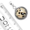 thumbnail image 2 of 925 Sterling Silver Women Jewelry Natural Dalmatian Pendant, 2 of 4