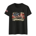 thumbnail image 4 of MEICHEN 250th Anniversary USA Shirt Short Sleeve Round Neck T Shirt Fashion Casual Blouse Top Summer Clothing, 4 of 4