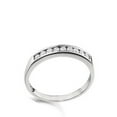 thumbnail image 3 of 1/4 Carat Diamond Moissanite Wedding Band On 10K White Gold, 3 of 3