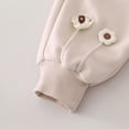 thumbnail image 5 of TOWED22 Toddler Girls 2 Piece Outfits Fall Clothes Knit Tulle Puff Sleeves Top and Flare Pants Set for Girl,Beige,1-2 Y, 5 of 6