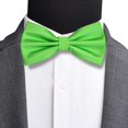 thumbnail image 2 of LAICAIW Mens Solid Color Double Fold Pre-tied Bow Tie and Pocket Square Set, 2 of 7