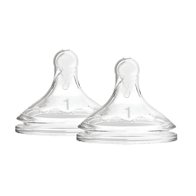 Tétines en silicone deux packet en Col large de Dr. Brown's Natural Flow Options+ vitesse 1