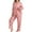 Z1-Pink, variant on Hugcore Womens Long Sleeve Pajama Sets Women Pajamas Cute Ribbed Top and Pants 2 Piece Sleepwear Y2K Sleepwear Nightwear Soft Pajamas Black L