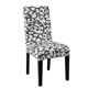 thumbnail image 3 of 4X Silla Elastica Cubierta Corta Fundas Lavables Protector Asiento Funda de la Silla para Boda Fiesta Restaurante Banquete Decoracion para El Hogar(Blanco + Negro), 3 of 10