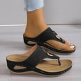 thumbnail image 3 of Dakaela Orthopedic Sandals for Women Wide Width Orthotic Flip Flops Arch Support Wedge Slip on Shoes, 3 of 8