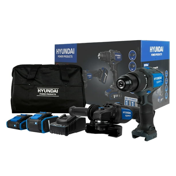 Combo Brushless Taladro De Impacto 1/2″ Y Esmeriladora Angular 20v Li-Ion C/Accesorios