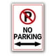 thumbnail image 1 of Adhesivo autoadhesivo de PVC para señal de advertencia de no estacionamiento, 10 unidades, 1 of 1