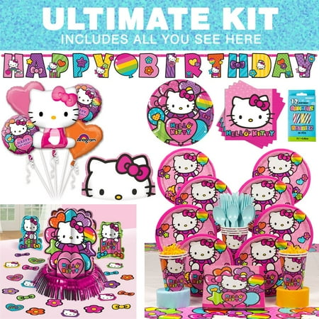  Hello  Kitty  Rainbow Ultimate Kit Serves 8 Party  