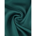 thumbnail image 6 of INSPIRE CHIC Women's Satin Blouse Casual Solid Long Sleeve V Neck Top Shirts M Blue Green, 6 of 7