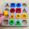 thumbnail image 1 of Montessori Puzzle Toys for Children Geometric Shape Color Matching 3D Interactive Battle Game Educational Toys Puzzle for Kids, 1 of 5
