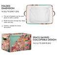 thumbnail image 2 of Yayeee Canvas Storage Basket with Handles for Shelves Fabric Bins Closet Organizer, Cityscape Painting, 2 of 8