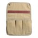 thumbnail image 2 of Bolsa de almacenamiento para reposabrazos de silla de camping con múltiples bolsillos laterales, organizador colgante para ducha, silla, patio, baño, Caqui, 2 of 8