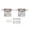Nickel, variant on Nieyigj RV Cabinet Hinge 1/2in Overlay Self Closing Hardware for Boat Bathroom Kitchen, Gold, 2 Pack (4.33 inches / 11 cm)