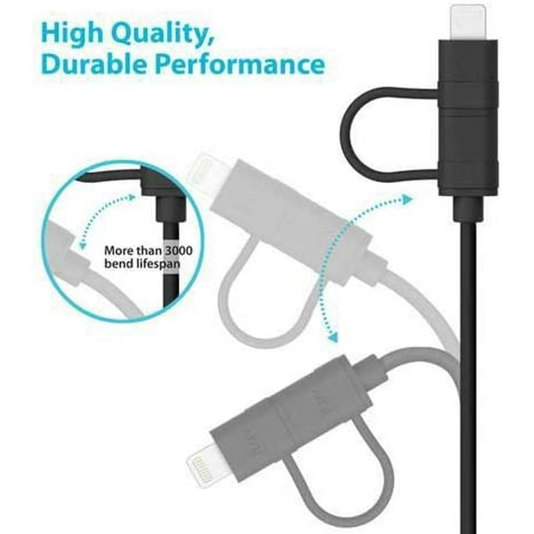 Baseus USB C Cable, 100W 4.9FT 5A USB C Charger Cable, 2 in 1 Multi Fast  Charging Cable, Nylon Braided USB C to USB C Cable for 15/Pro/Plus/Pro Max