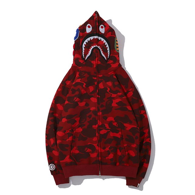 Sweat à Capuche Tête de Requin pour Hommes et Femmes Imprimé Numérique 3D Mode Sweat à Capuche Fermeture Éclair Robe Requin