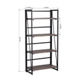 thumbnail image 2 of Homycasa 5 Tier Industrial Storage Shelf with Metal Frame Rustic Brown, 2 of 6